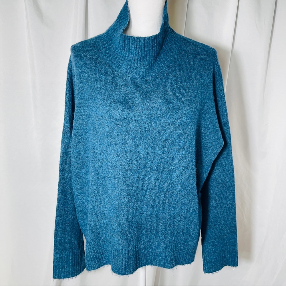 Kerisma Sparkle Funnel/Neck Sweater/Dark Teal With Silver Threading (M/L)